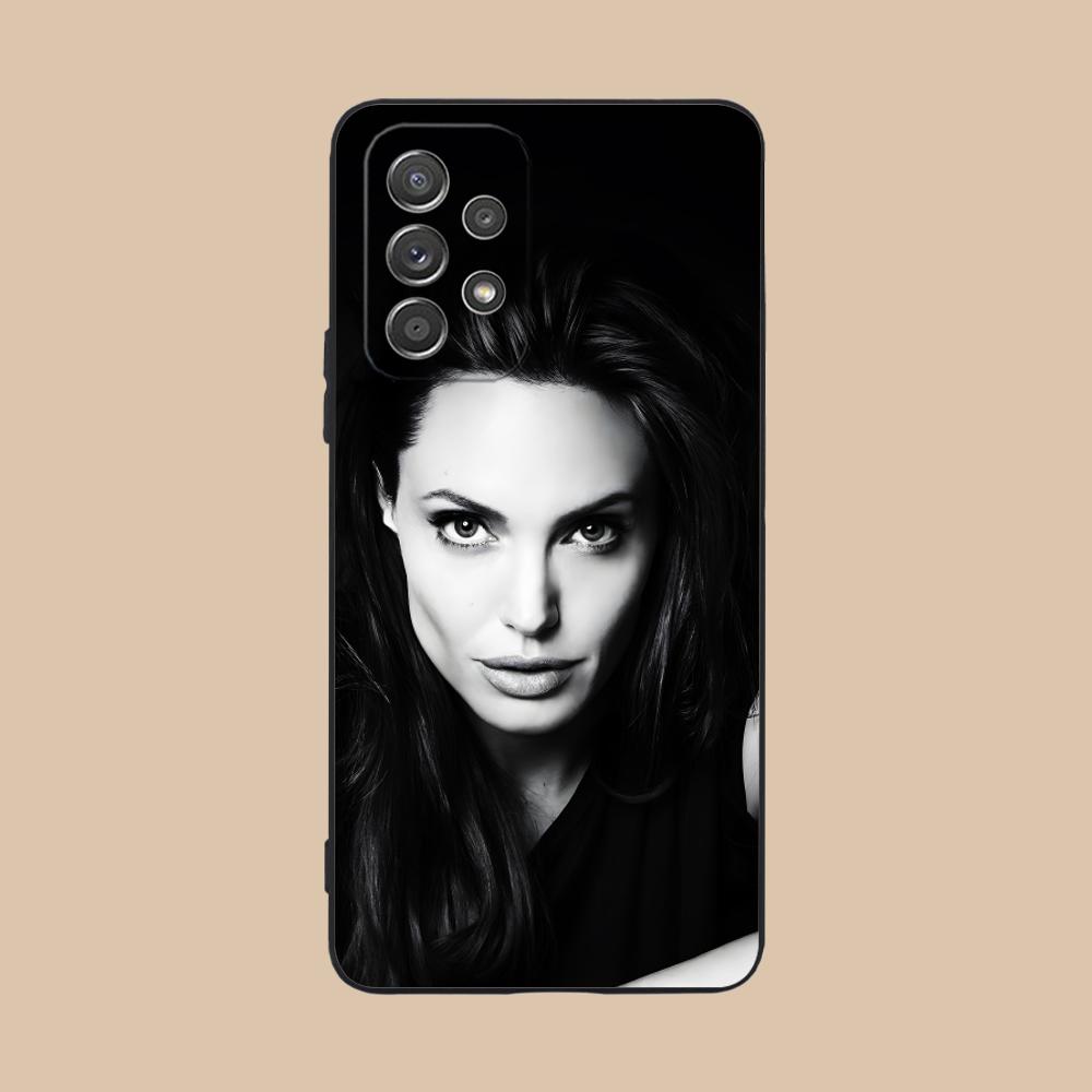 Angel Jolie Matte TPU Mobile Phone Case for Samsung Galaxy M55 54 42 35 34 33 32 23 22 15 14 13 12 F55 5G Colorful Cover