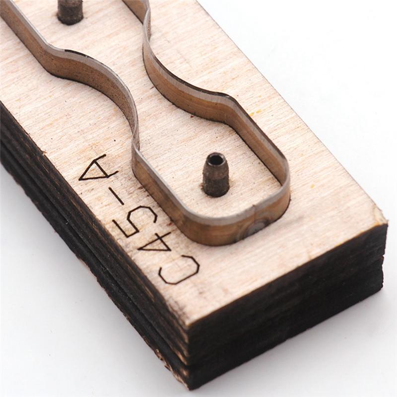 Wooden Punching Die Key Chain Stencil Tools Keychain Handcraft Pendant Template DIY Leather Tool Cutting Mould Easy Install A