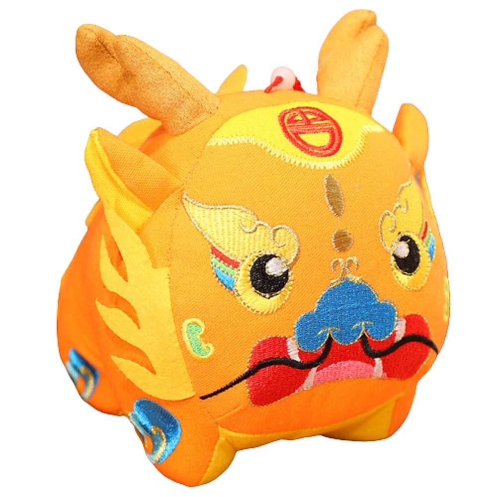 

Cloth/Plush Lucky Dragon Plush Toys Chinese Drama Style Plush Dragon Pendant Christmas 18cm помаранчевий