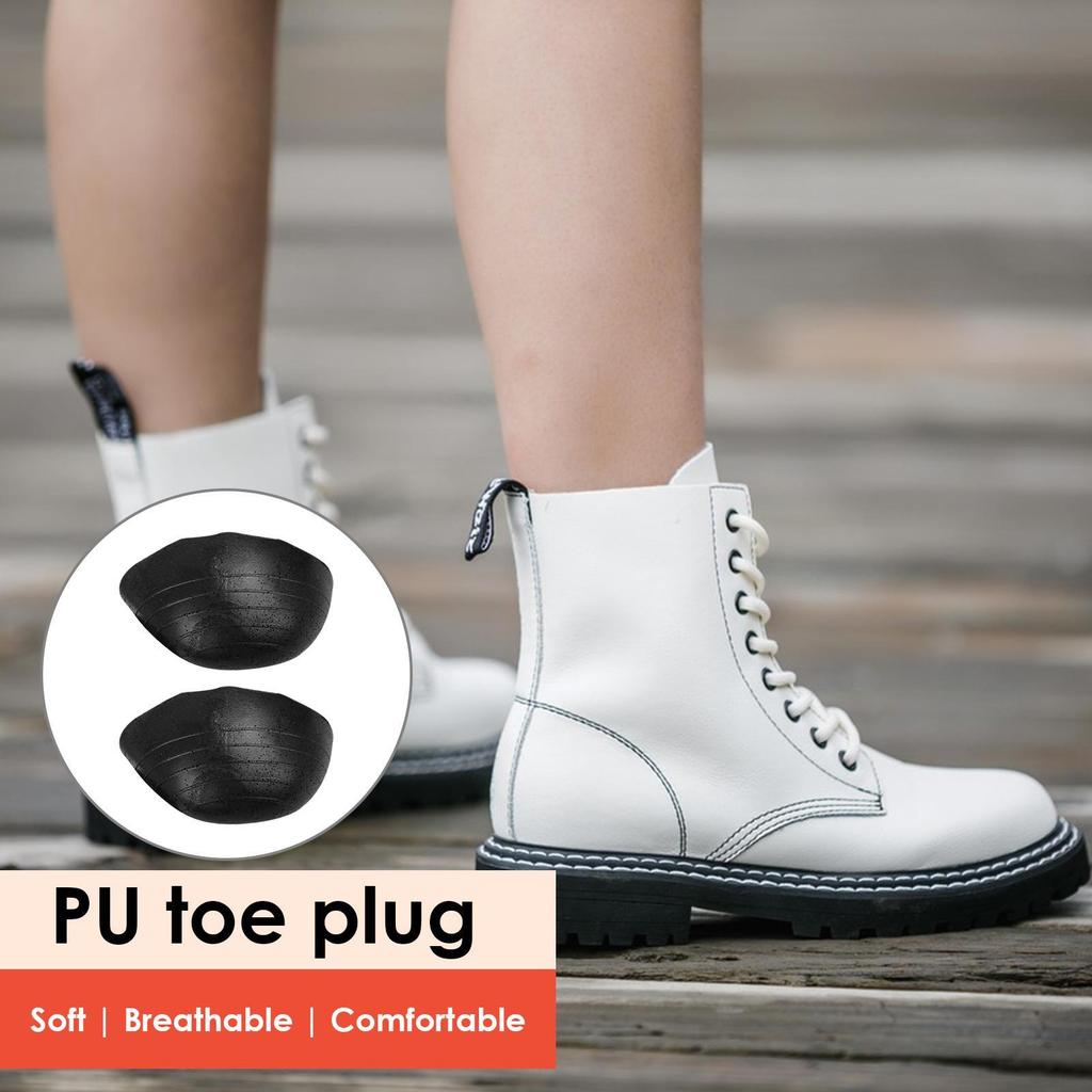 1 Paar Schoen Hoofd Anti Voorwaarts Glijden Teen Pad Knipbaar PU Schuim Teen Stoppers Wasbaar Schokbestendig Teen Inzetstukken Schoen Opvuller