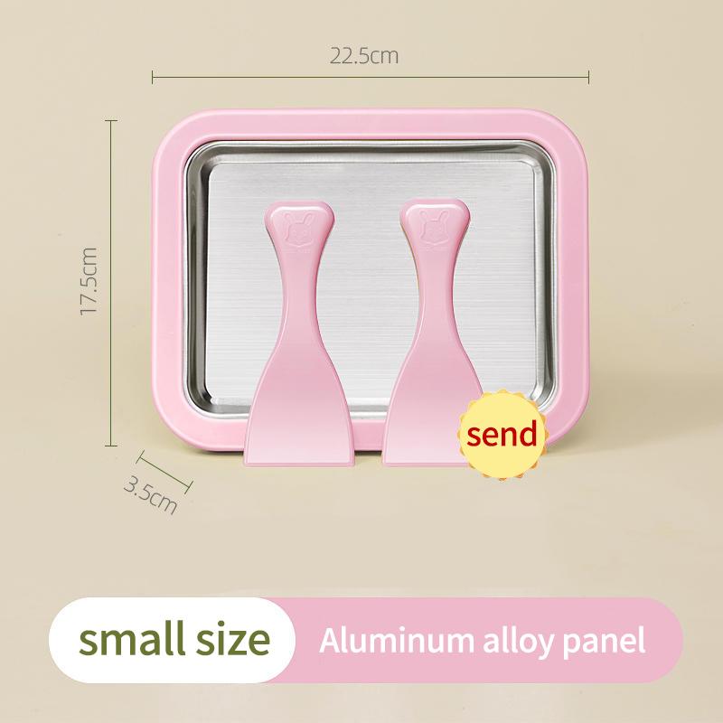 Domácí výrobník rolované zmrzliny Malý dětský domácí jogurtový pudink Nerezová pánev na smaženou ledovou zmrzlinu Stroj na smaženou ledovou zmrzlinu