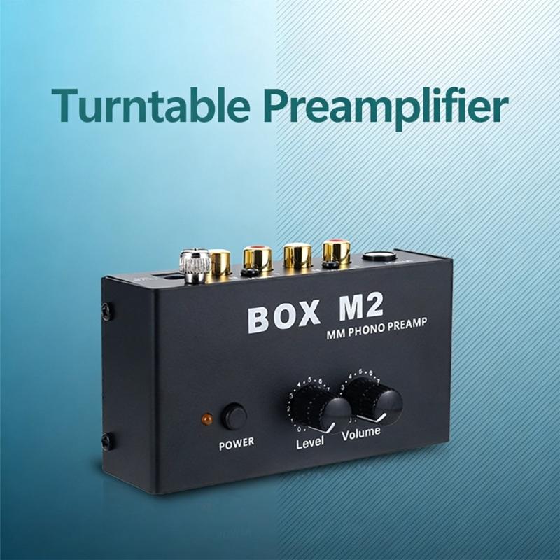 Phono Turntable Preamp Small Electronic Sound Stereo Phonograph Preamplifier Low Frequency Equipment Accessories