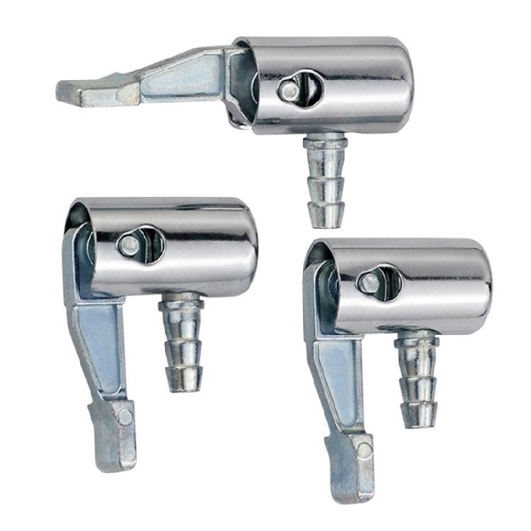 Air Chuck Heavy Duty Closed Flows Locking On Tires Chuck with Clip Adapter 1/4inch Tires Chuck for Tires Inflator Pressure Gaug