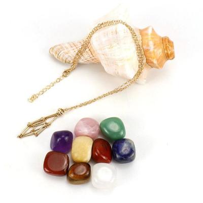 Kristallhalter-Halskette aus Edelstahl, natürlicher Edelsteinhalter, verstellbar, leerer Quarz