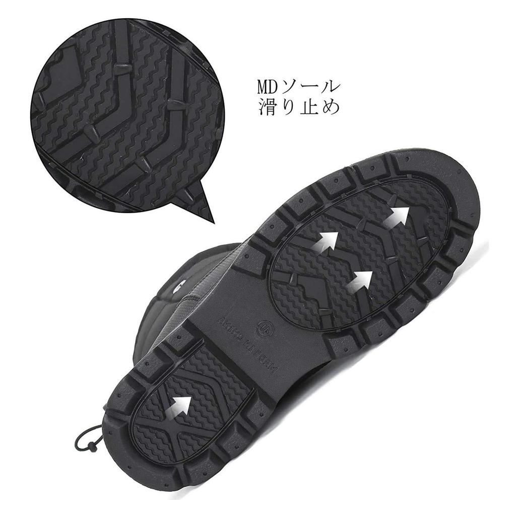 Putu Snow Boots for Men and Women, Water-Repellent, Ultra-Lightweight, Non-Slip, Fleece-Lined, 30.0cm