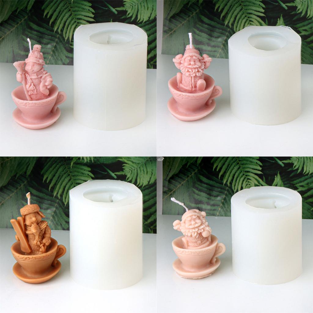 Multifuntional Mold in Silicone Christmas Party Supplies Suitable for Candle Creation and Christmas Celebrations