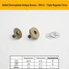 Triple Strength No-Sew Round Electroplated Magnetic Bag Buckle with Thickened Metal Pin