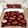 3pcs Christmas Bedding Set, Suitable for Bedroom Decoration, (Includes 1 Duvet Cover And 2 Pillowcases, Quilt Not Included) Yy250822162