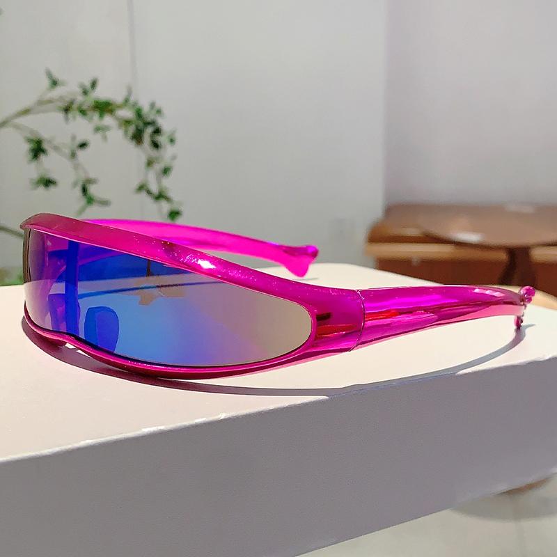 KAMMPT Oversize Y2K Sunglasses for Men Women Stylish Colorful Decoration Outdoor Sun Glasses Cycling Driving