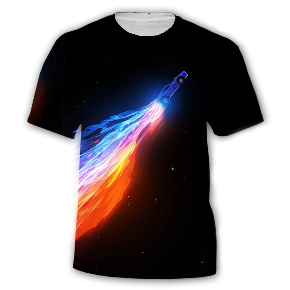 

Rocket League game creative design, cool and fashionable T-shirt with casual personality L