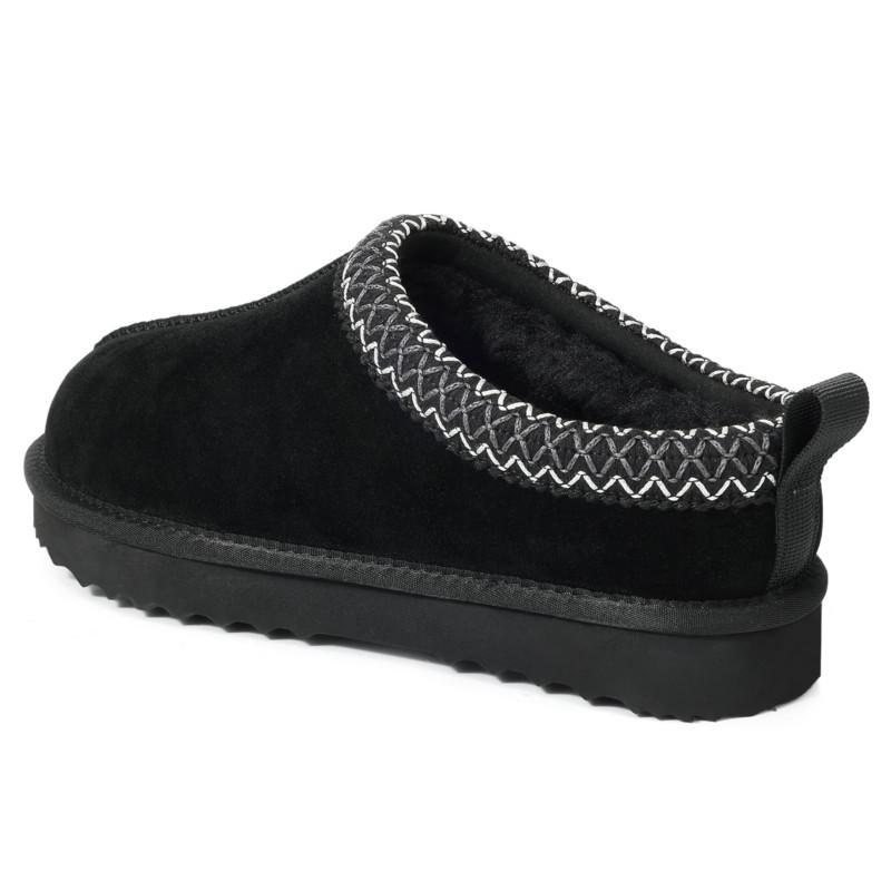 Fashion Crestar Winter Fuzzy Houes Slippers For Women Indoor Keep Warm Non-slip Suede Cotton Shoes Lady Comfortable Furry Flat Slippers