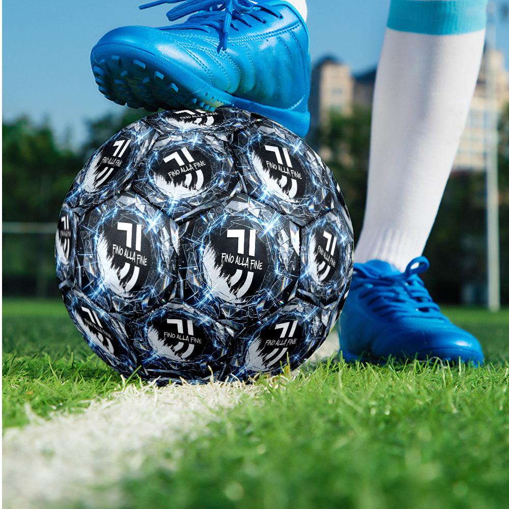 Pallone da calcio a tema Juventus FC Taglia 5 Pallone da calcio Tocco Morbido Pallone da calcio Professionale per Allenamento per Sport all'Aperto