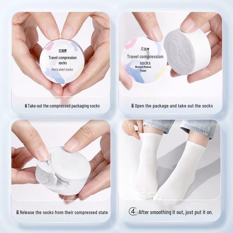 BADIGAO Disposable Compression Travel Socks