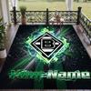 Benutzerdefinierter Teppich mit Aufdruck Borussia Mönchengladbach Rutschfester Bodenbelag Für Wohnzimmer Dekoration