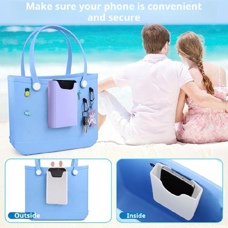 Silikon-Handyhalter für Strandtasche, Handyhüllen-Befestigung Ähnliches Strand-Tragetaschen-Zubehör für Strandtasche