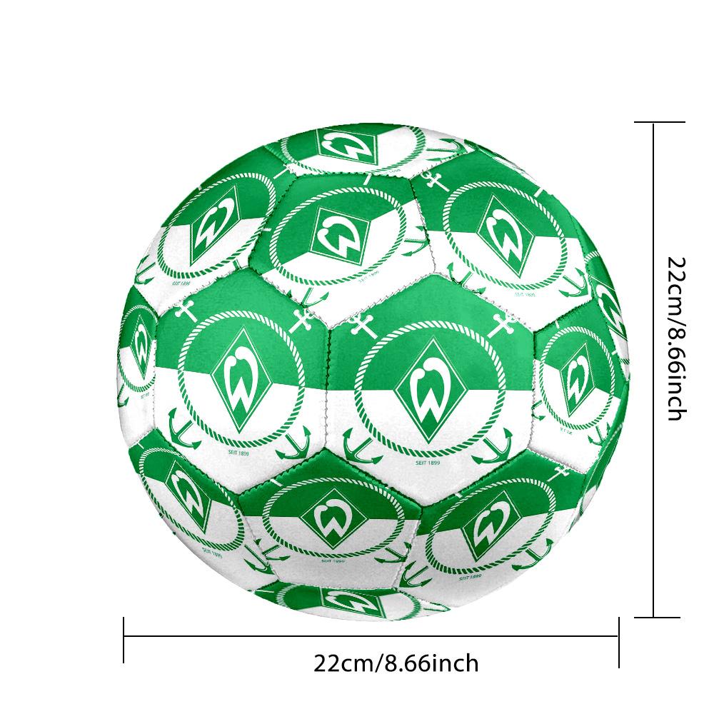 SV Werder Bremen Indoor Soccer Ball Size 5 Colorful All Ages Machine Stitched PVC Competition Ready Durable High-Bounce