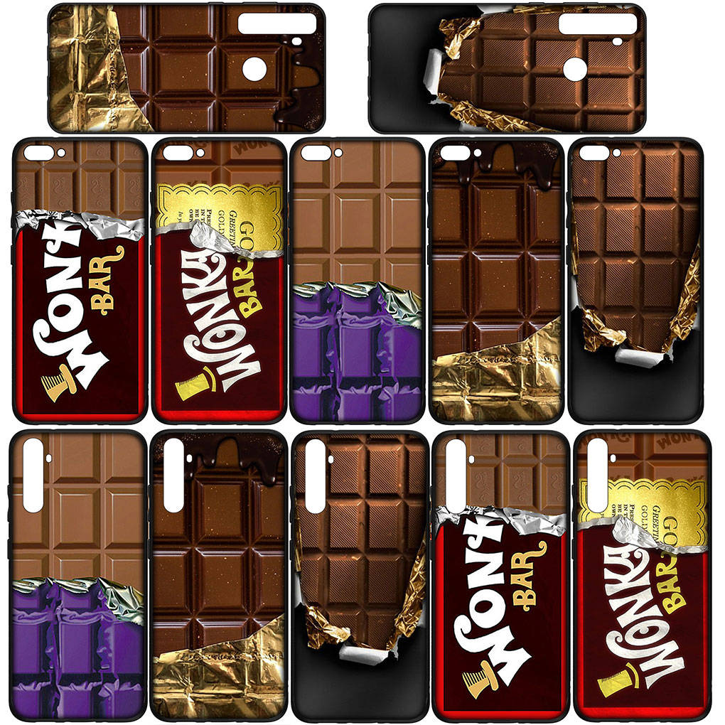 For iPhone 16 15 Xiaomi Redmi Note 14 13 12 11 Pro Max X 8 16e Samsung Galaxy S25 S24 S23 Moto OPPO Huawei Alpen Wonka Wonka Bar Chocolate Phone Case