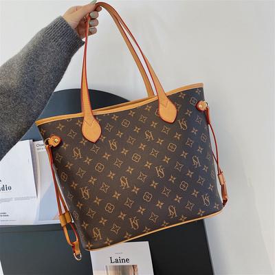 Çantalar Kadın yeni baskılı çantalar Moda büyük kapasiteli omuz çantaları Çok yönlü koltuk altı tote çantalar