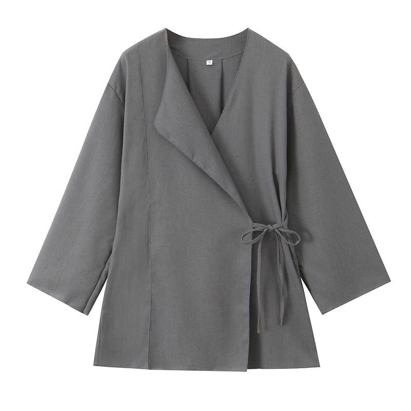 Kaslead New Arrival Women's Clothing Fashion Style Kimono Cross Outwear Casual Pants 6078572 5057572