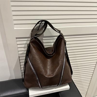 Shoulder Bag Oblique Span Bag Backpack New Retro Multi-functional Fashion Texture Large Capacity Temperament Tote Bag