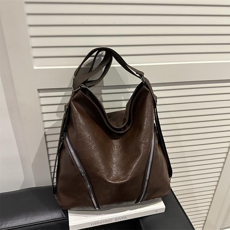 Umhängetasche schräge Umhängetasche Rucksack neu retro multifunktional Mode Textur große Kapazität Temperament Tragetasche