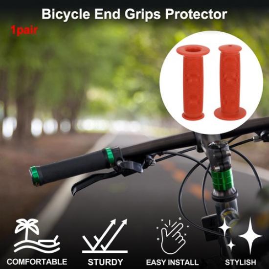 MTB Bikes Handlebar Grips Cover Protector 100mm Long Comfortable Red 1 Pair
