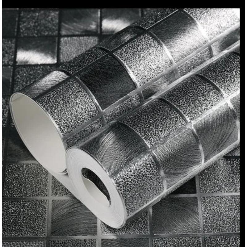 Role de tapet mozaic neadeziv pentru decorarea pereților, cu sclipici, oglindă, strălucire, reflexie a luminii, auriu, argintiu, autocolante de perete