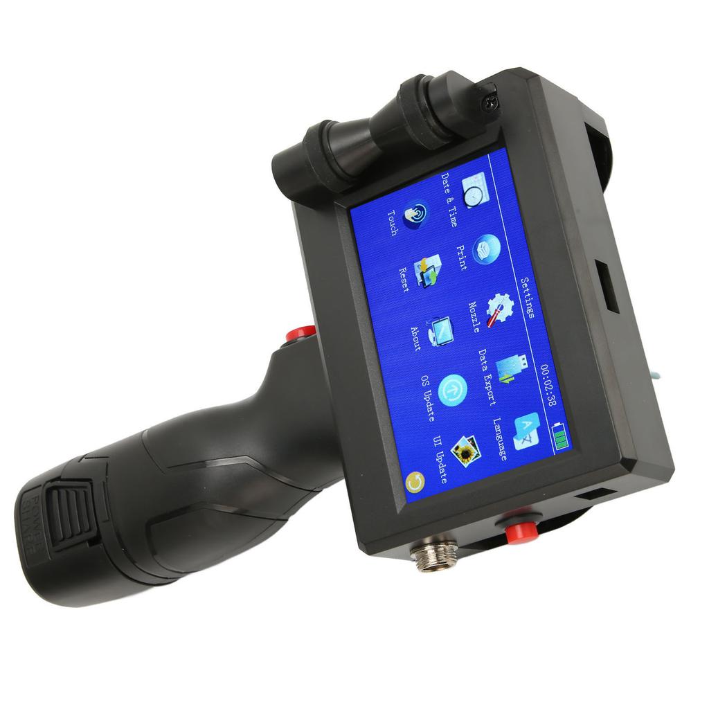 Handheld Inkjet Printer 4.3in LCD Touch Screen 3 Adjustable Accuracy Supports 28 Languages DIY