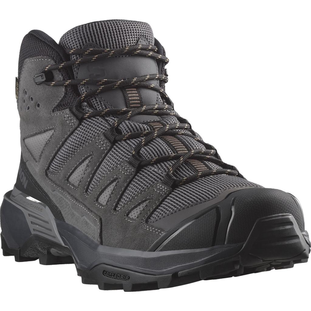 Salomon X Ultra 360 Leather Mid GORE-TEX Castlerock Men Sneakers Grey Asphalt Kelp L47570800