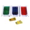  lantern slides, 4 Boxes Prepared Microscope Slides Animals Plants Flowers Sample Specimens(Red, Yellow, Blue, Green 12pcs box), Slides