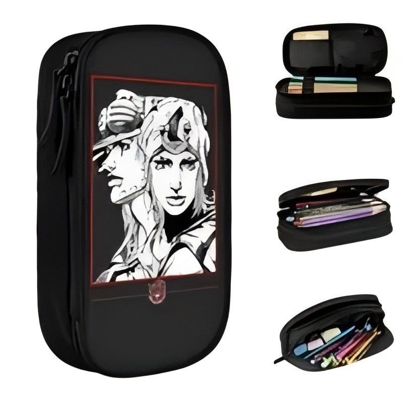 Student Zipper Pencil Case Polyester, Double Pencil Case Stationery Case Pencil Case Wish