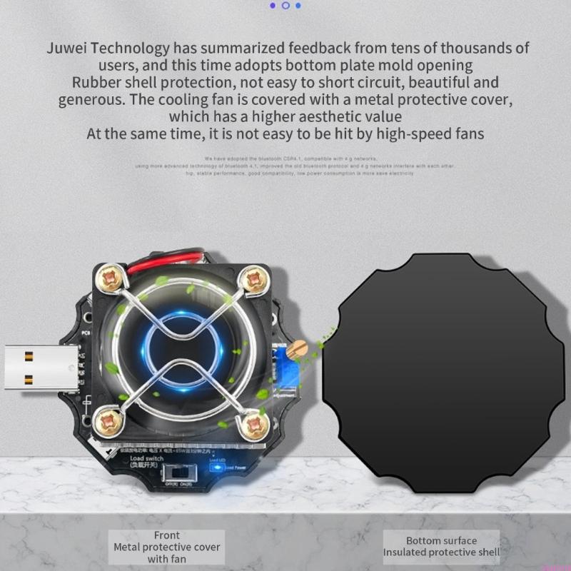 65W Adjustable Constant Current Discharge Load With Temperature Control Fan And Aluminum Heat Sink For Battery Testing