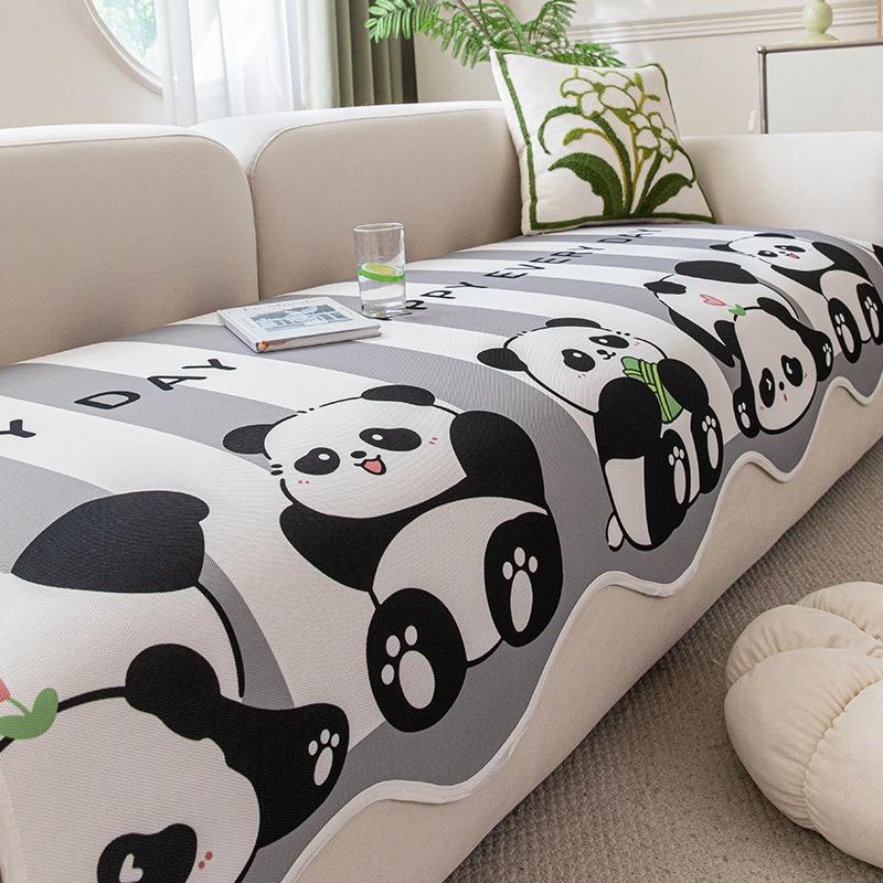 Sofa cushion summer sofa mat cushion summer cover cool feeling ice silk fixed non-slip summer seat cushion 2025 new