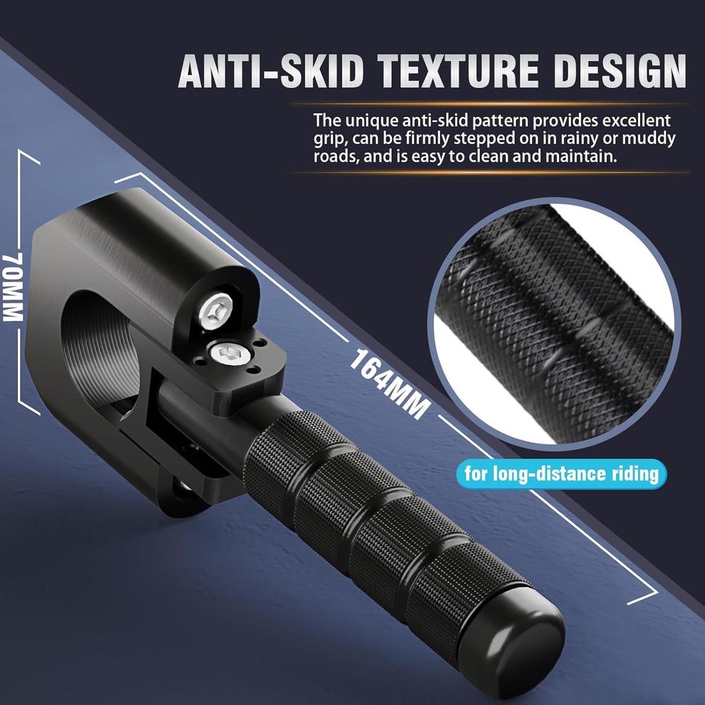 Motorcycle Highway Foot Pegs Adventure Footpegs 7/8"-1.25" Crash Bar Rest Pedal CNC Universal For KLR 650 DR650 XR650L TW200 CRF300L 390/790/890/1290