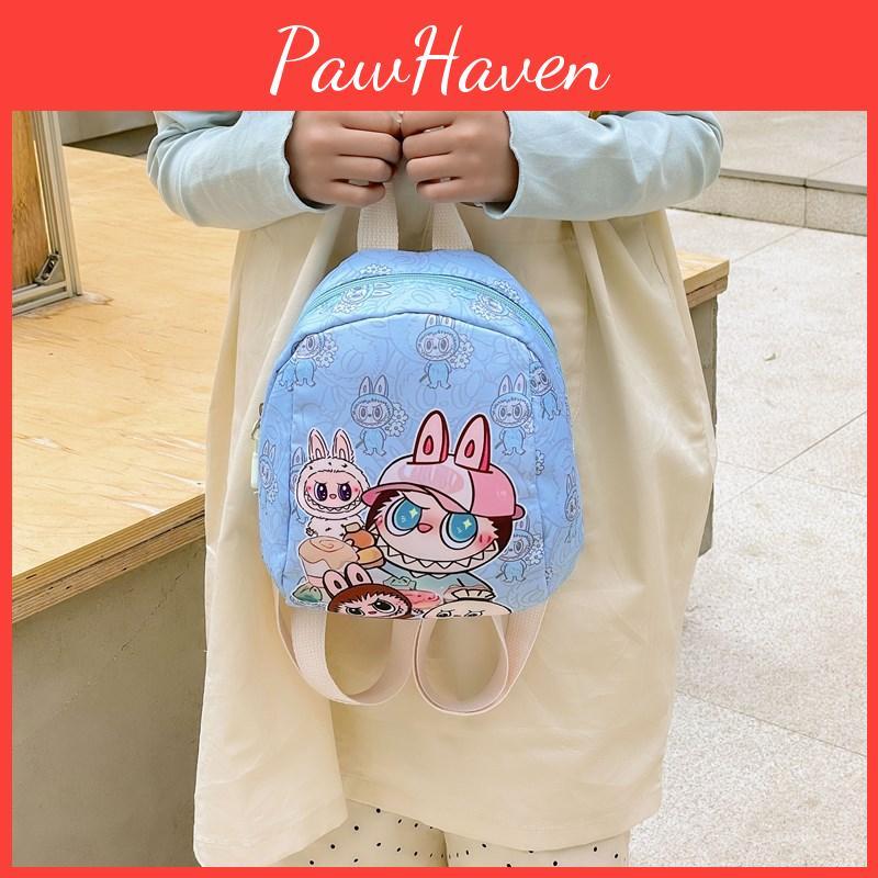 Backpack Featuring Kids Patterned Print Padded Shoulder Travel Straps