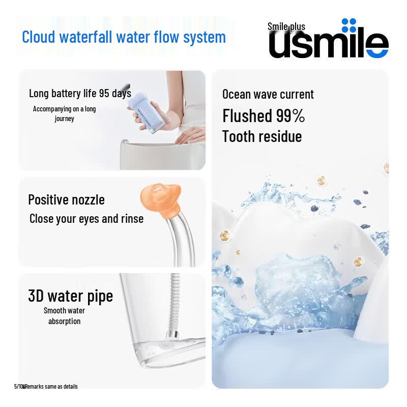 usmile C10S Retractable Portable Water Flosser CN Plug (adapter Included)