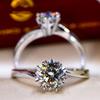 Cubic Zirconia Moissanite Snowflake Twist Adjustable Ring for Women Elegant Fashion Jewelry Gift