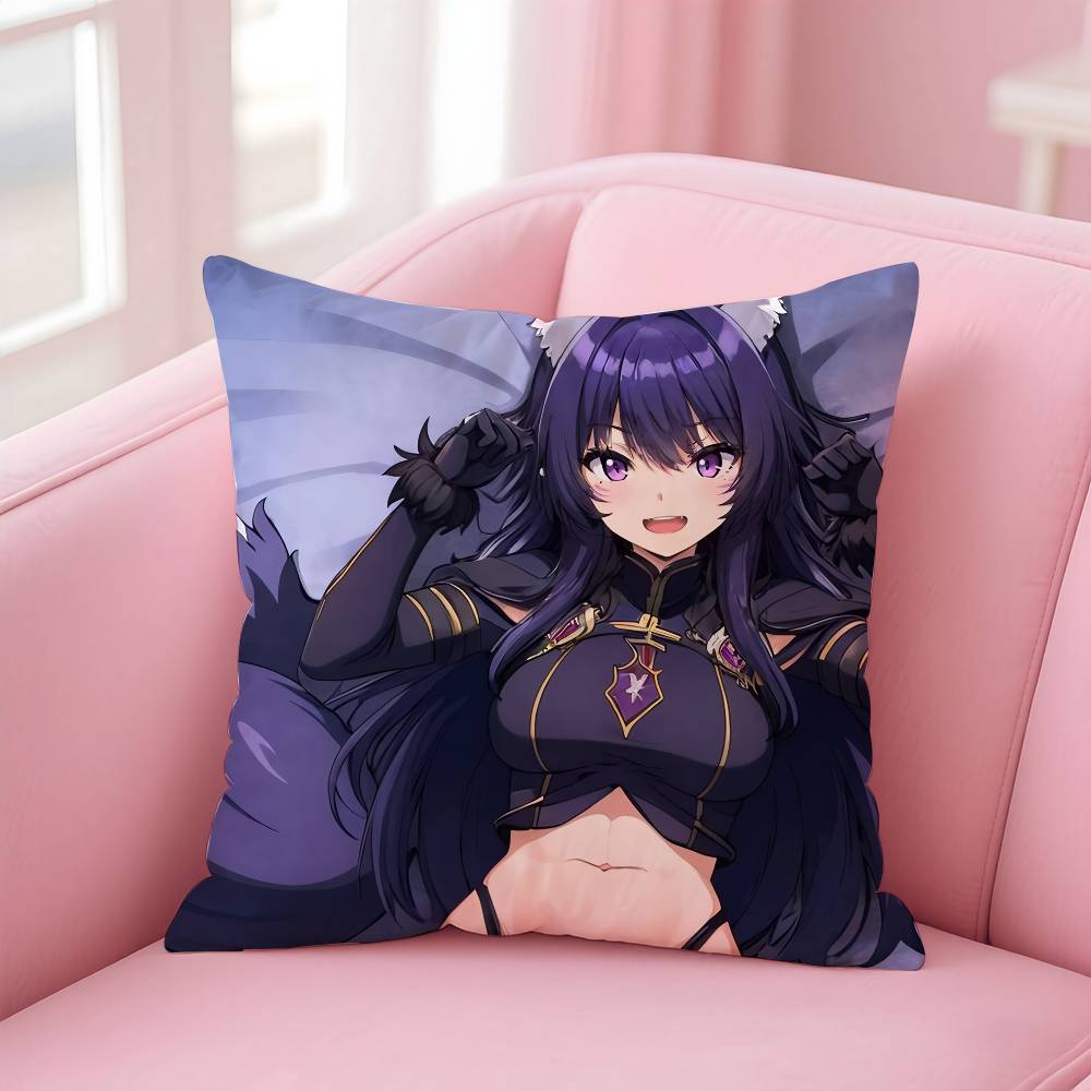 The E-Eminence In S-Shadow Delta Alpha Pillow Case Anti-dustmite Pillow Invisible Zipper Silky Short Plush Sofa Cushion Cover