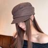Woolen Equestrian Newsboy Cap The Same Style of Beret Hat for Autumn and Winter  Retro and Face Enhancing Small Octagonal Cap for Women