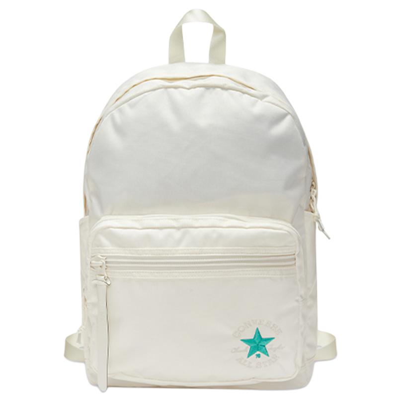 Converse Casual Sports Large Capacity Polyester Backpack Unisex Backpack Cream 10021005-281 Milk White