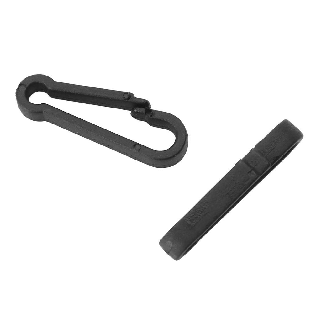 100 Pieces Mini Plastic Carabiner Hooks Buckle Clips for Paracord Keychain Bag Strap Parts