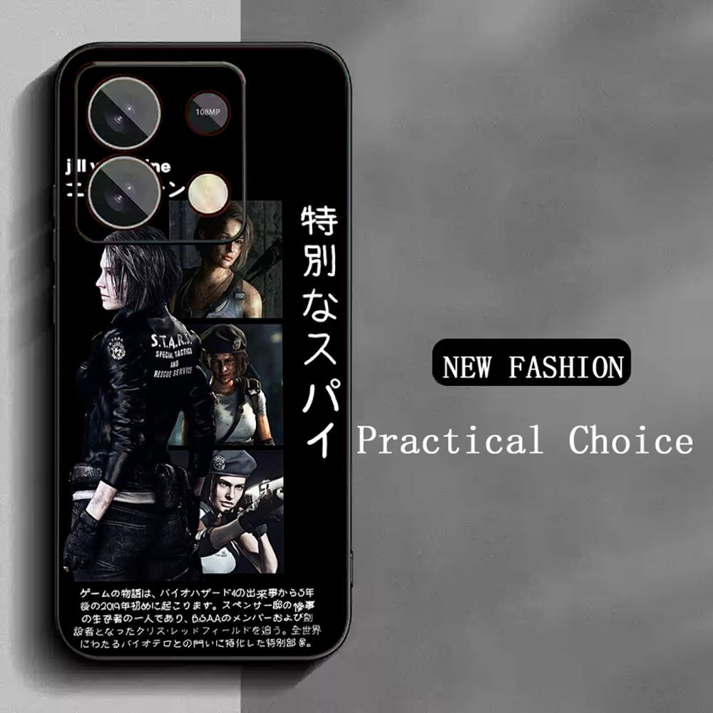 

Ada wong X Leon hot game poster Phone Case For Redmi Note 14 13 12 11 Pro Plus S 5G 14C A3 Soft Black Phone Cover Redmi Note 12 Pro 4G