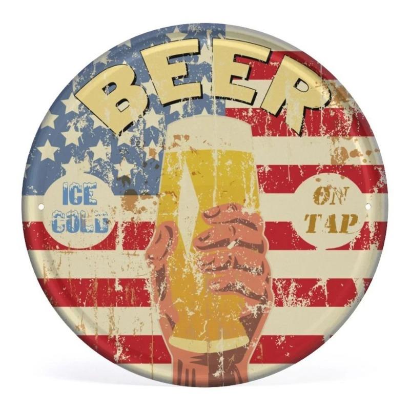 Vintage Metal Wall Art Plaque 20x20cm, Kitchen Coffee Bar Cafe Decor Sign