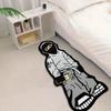 Hip Hop Graffiti Wool-like Felt Rug for Soft and Easy-to-Clean Living Room Carpet, Bedroom Sofa Cushion, Home Decoration
