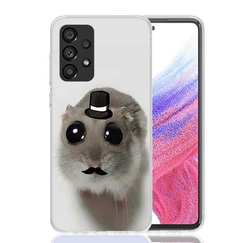 

Funny Sad Hamster Meme Phone Case For Samsung Galaxy A52 A32 A22 A12 A02S A50S A30S A51 A31 AA71 Note 20 Ultra 10 S10 Plus Galax Samsung A50S