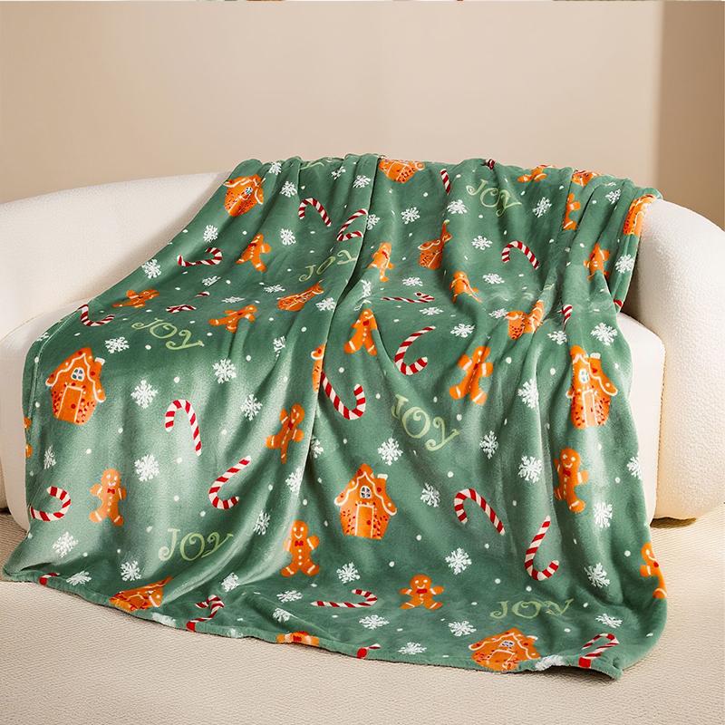 Printed Christmas Blanket Christmas Decorative Blanket Little Soft Blanket Warm Cover For Winter 130x170cm 130x170cm