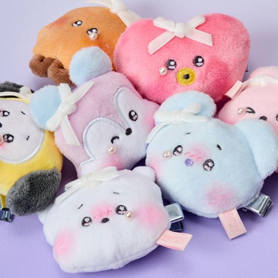 BT21 Minini U Έκδοση με Κορδέλα Τυχαίο Βελούδινο Πιάστρα Μαλλιών