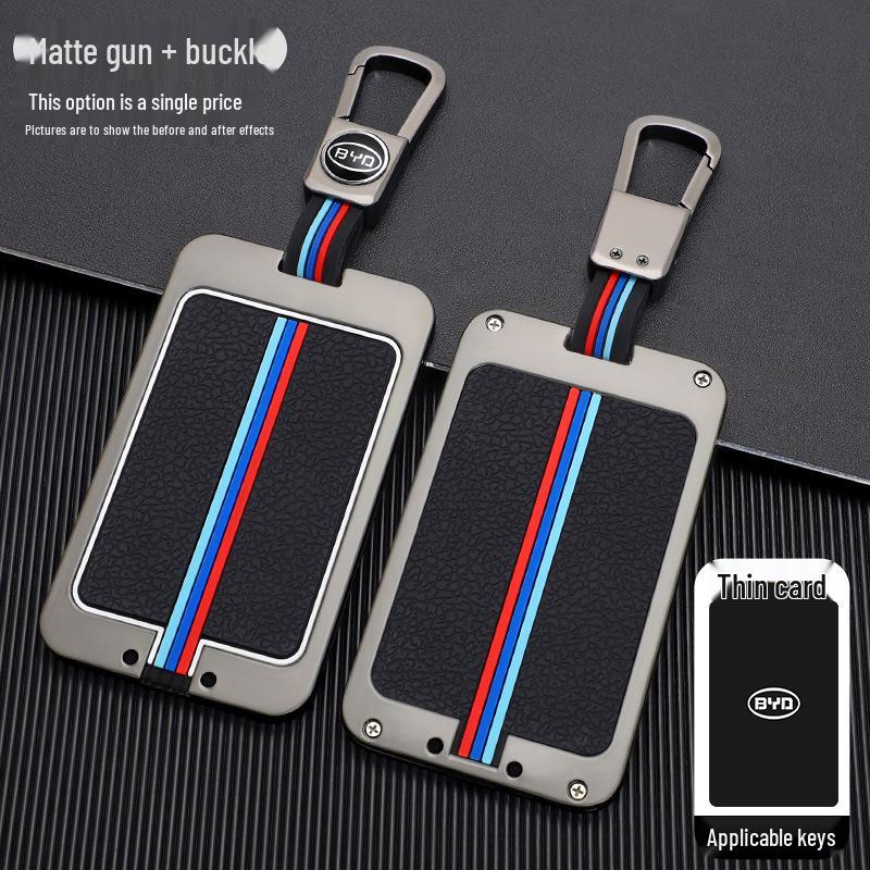 High-End Aluminum Alloy Key Cover for BYD Han EV, Qin, Song Pro, and Han DM