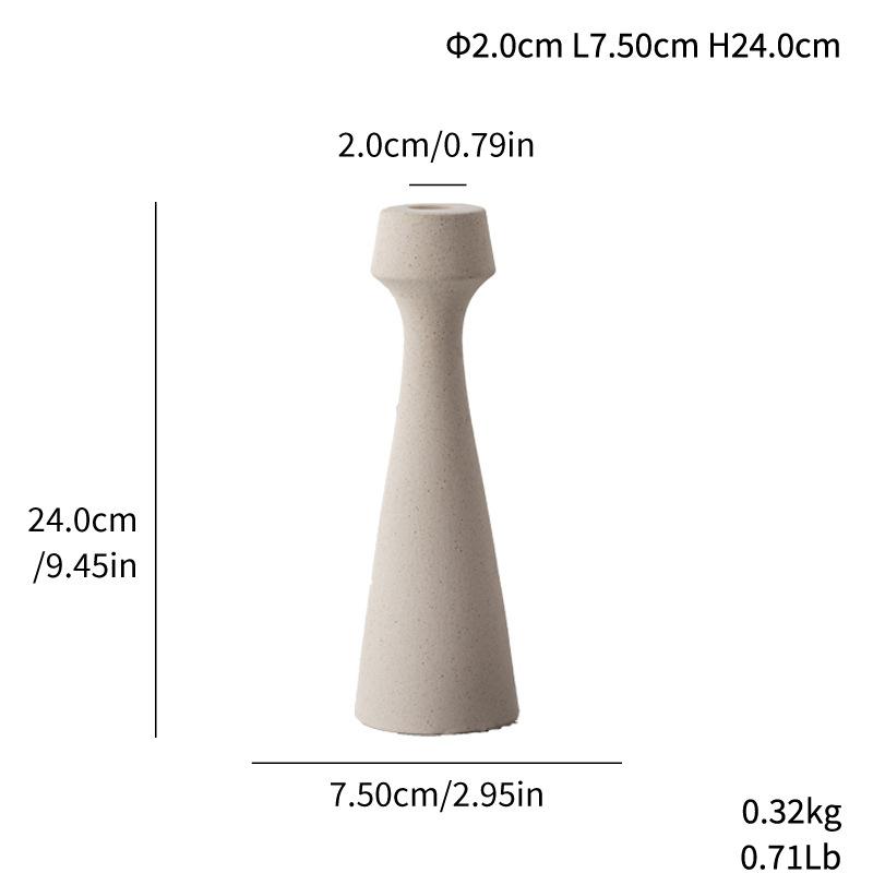 Einfacher Schlichter Brennender Kreativer Keramik-Kerzenhalter Heim Dekoration Ornament Fotografie Requisiten Geschenke