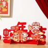 Flocking 2025 New Year Lucky Decoration Traditional Spring Festival Supplies  New Year Gift
